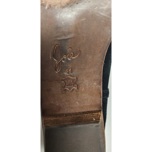 Joie Ajax Black Suede Leather Booties Boots Women's Size US 10/41 - Picture 11 of 13